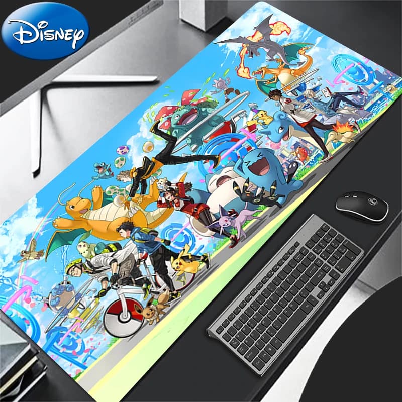 Durable Mouse pad Laptop Gamer Desk Mat Rubber Base Mousepad Anime Pokemons Gaming Keyboard Pad Gamer E-sports Players Mausepad