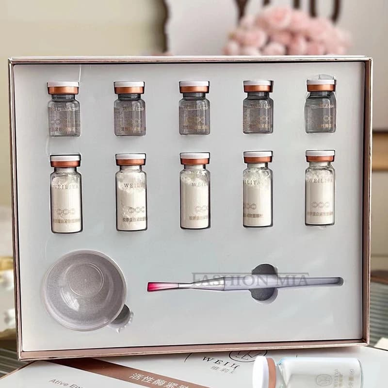 Korea Collagen Peptide Raxing Essence Mask Kit V-Face Lifting Thread Hyaluronic Acid Mask Rejuvenation Skin Care Whitening