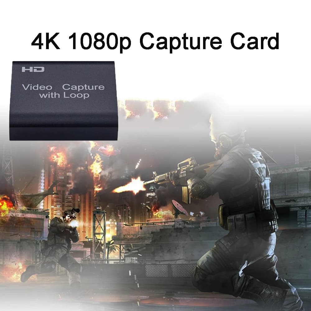 Scheda di acquisizione audio video Nku 4K con uscita loop USB 2.0 Supporto scatola registratore Uscita HD 720P 1080P per PC Gioco PS4 Streaming live