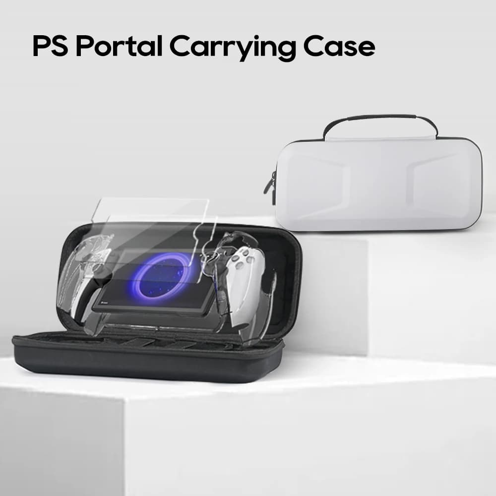 Custodia da trasporto per PlayStation Portal, borsa da viaggio portatile protettiva con guscio rigido, senza accessori, adatta per console di gioco PS