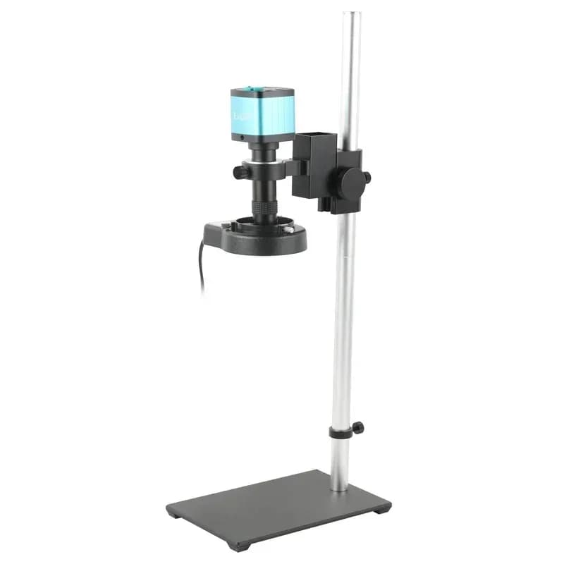 48MP 4K 1080P 60FPS USB Videocamera per microscopio digitale 100X 130X 180X 200X 300X 500X Obiettivo con attacco C per riparazione saldatura PCB