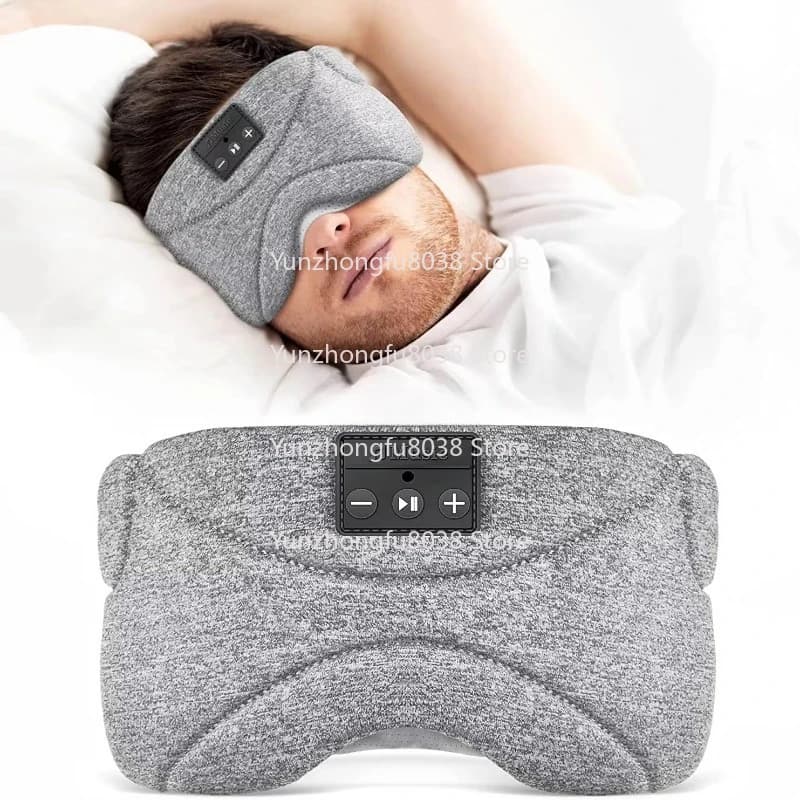 Auricolare per maschera per dormire Bluetooth 35 ore di gioco Maschera per gli occhi per dormire con altoparlante morbido e sottile Prodotti per la salute degli occhi