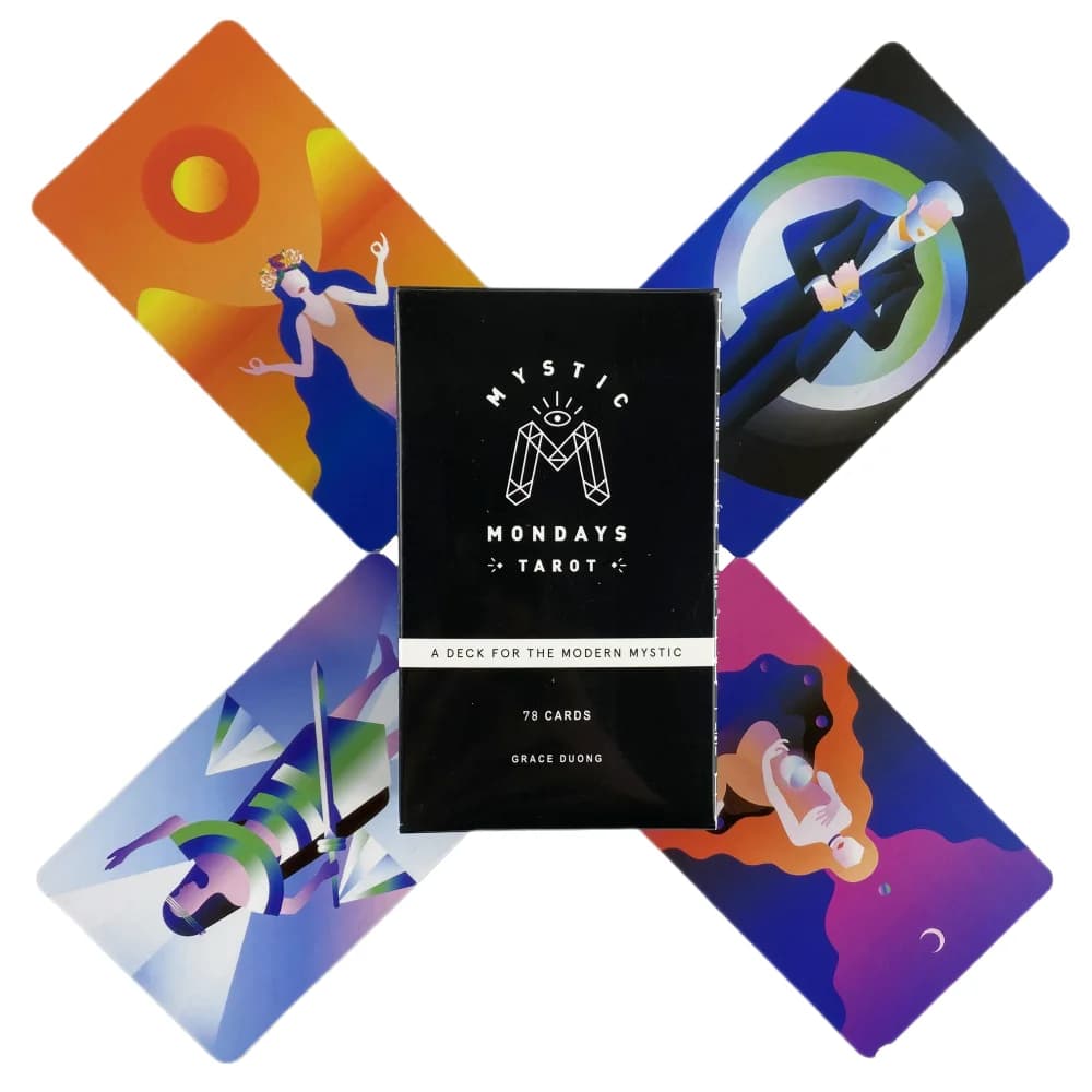 Mystic Mondays Tarot Deck A 78 Oracle Universal Deck Playing Full English Mysterious Board Games Tarot Playing Cards