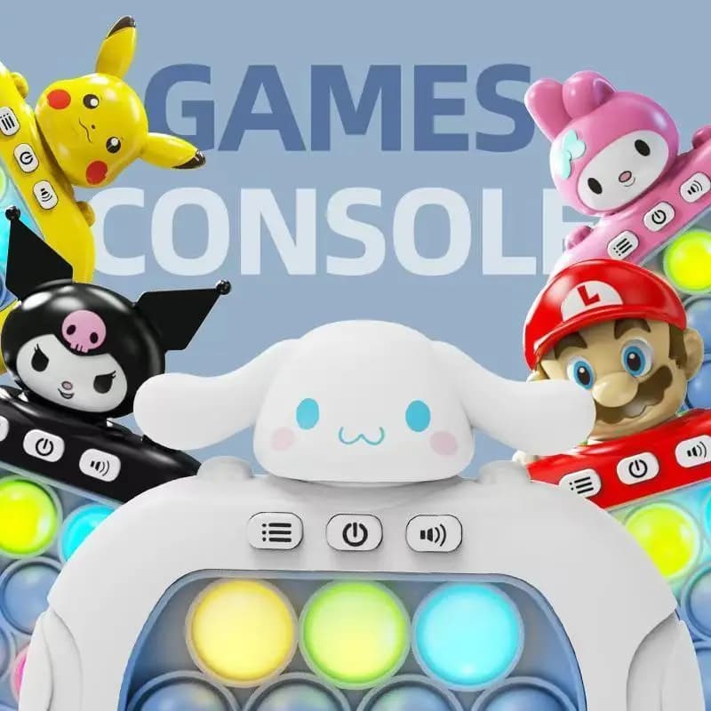 2025 Nuovo Pikachu Quick Push Gioco Pop Up Fidget Bubble Elettronico Pop it Pro Gioco Luce Antistress Giocattoli Per Bambini Adulti Regalo 2024