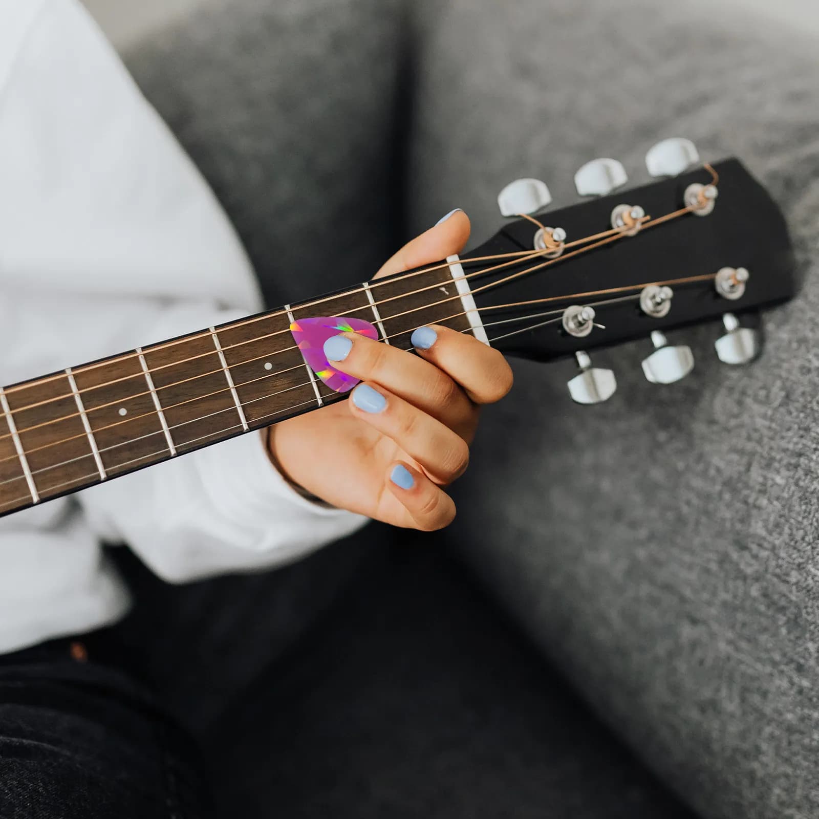 Stampo in silicone olografico per plettri da chitarra, kit fai da te per resina epossidica, forniture per la creazione di gioielli, stampo per portachiavi e ciondoli