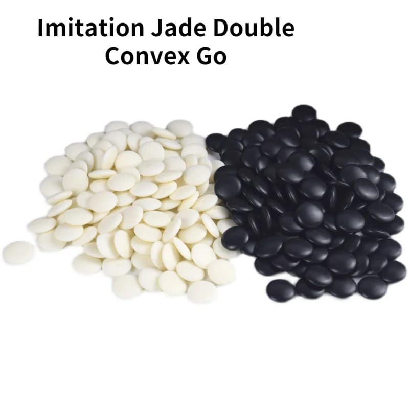 Commercio estero nuovo prodotto imitazione giada bifacciale convesso Go Set gioco in cinque pezzi speciale genuino 22mm