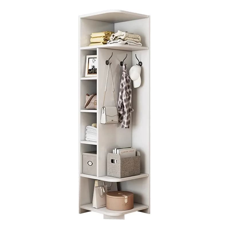 Clothes rack, angular clothes hangers, bedroom corner furniture, interior hangers, for the house, simple