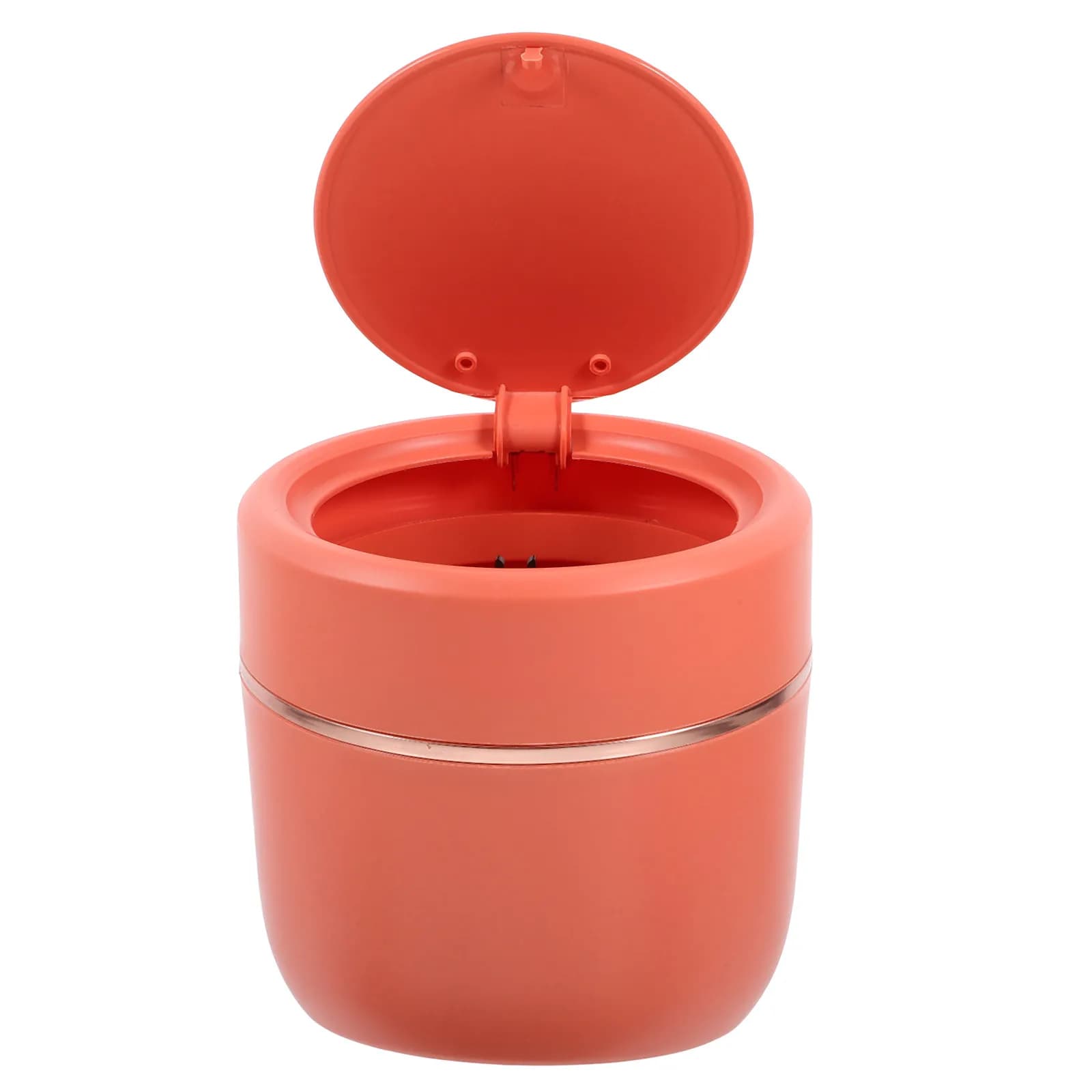 Mini Pattumiera da Tavolo Compatta con Coperchio a Pressione in Plastica, Elegante Contenitore per Rifiuti e Riciclo per Ufficio, Cucina, Bancone, Camera da Letto
