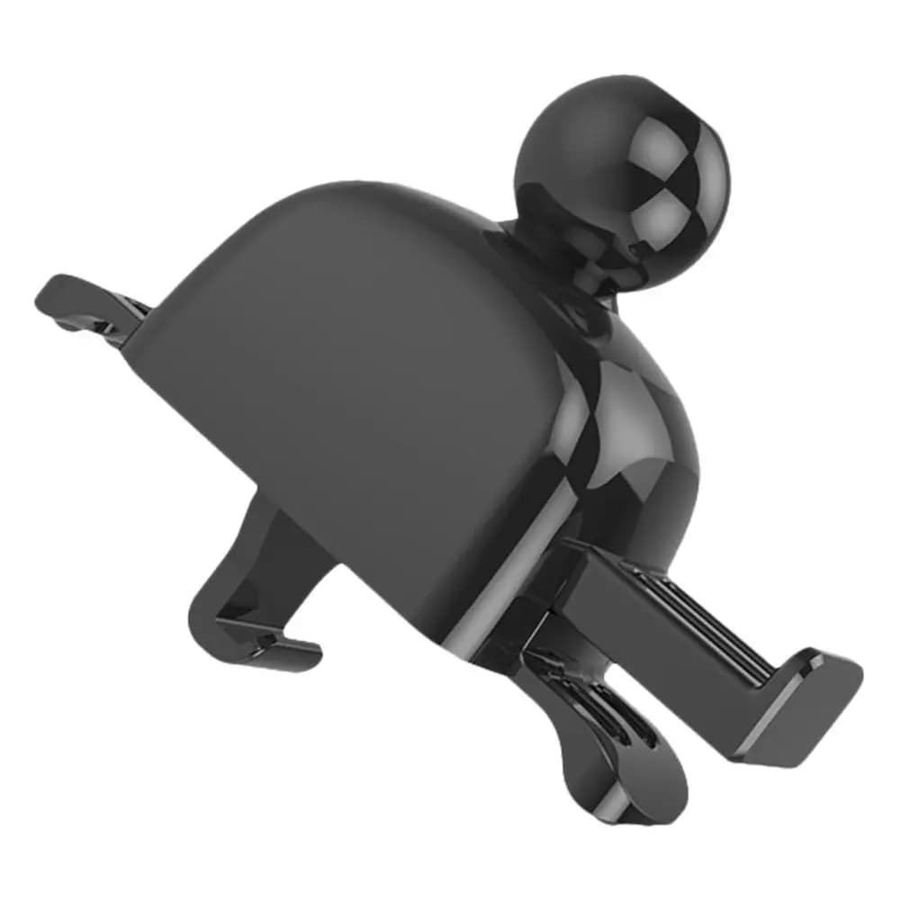Supporto per telefono da auto con gancio retrattile premium per montaggio su veicolo, nero, con testa a sfera da 17 mm, 1 pezzo