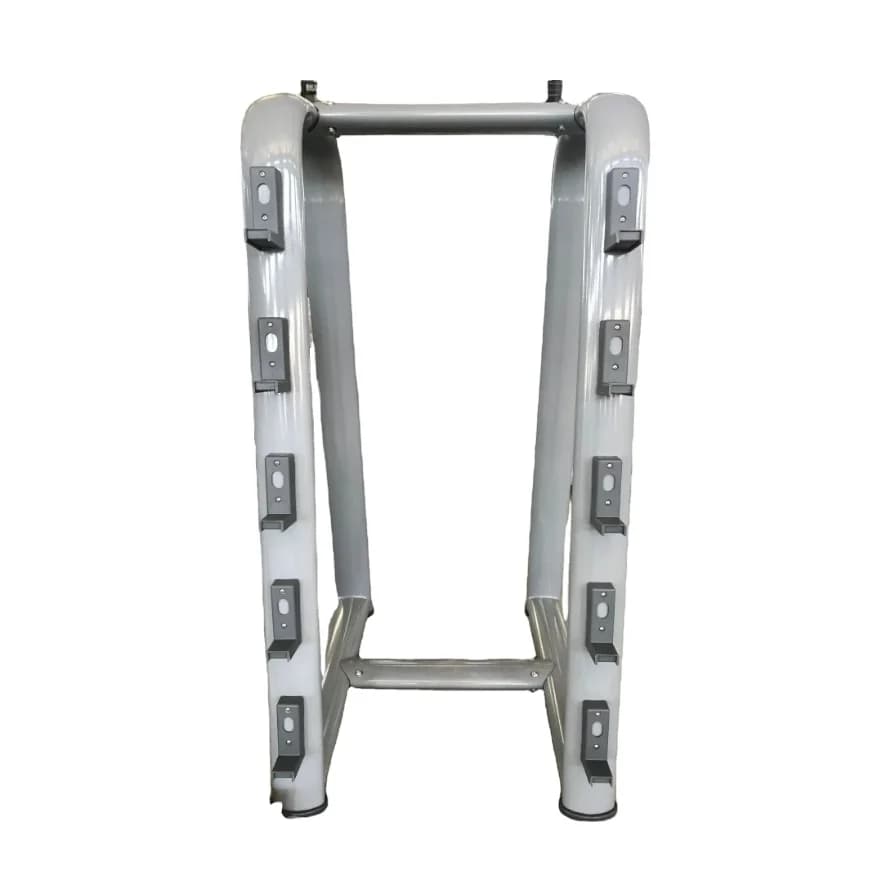 Support for commercial steel barbell rack for gym equipment