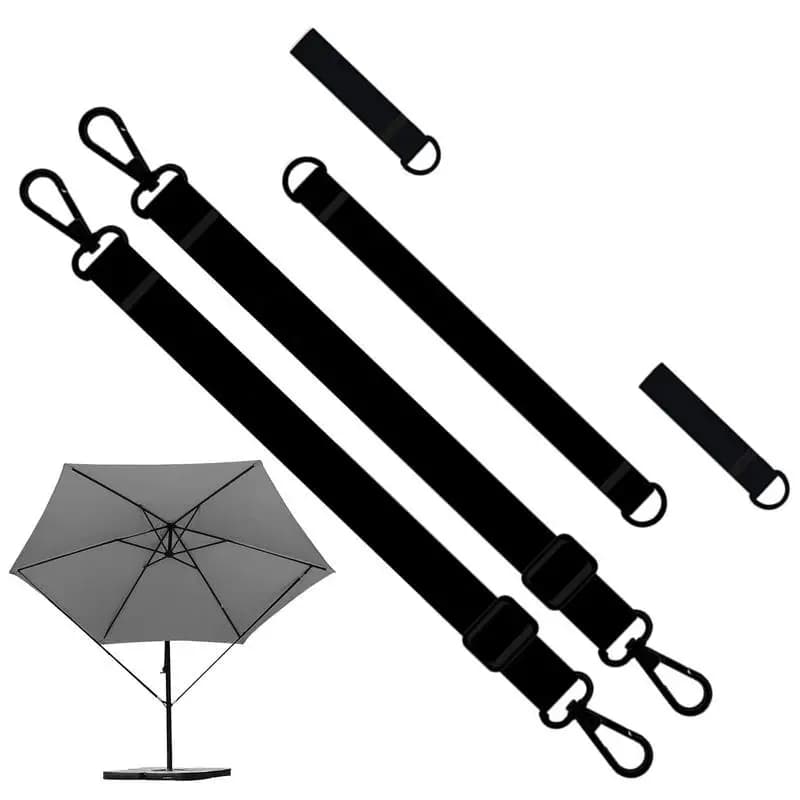 Tent Rope Buckles for Camping Outdoor Sunshade Umbrellas Windproof Fixed Strap Buckle Band Adjustable Beach Parasol Tie Strap
