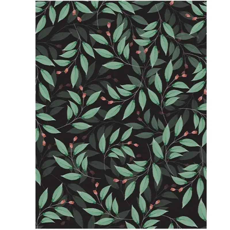 Botanical Peel and Stick Wallpaper Green Leaf Self Adhesive Wallpaper Removable Contact Paper for Kitchen Countertop Cabinets