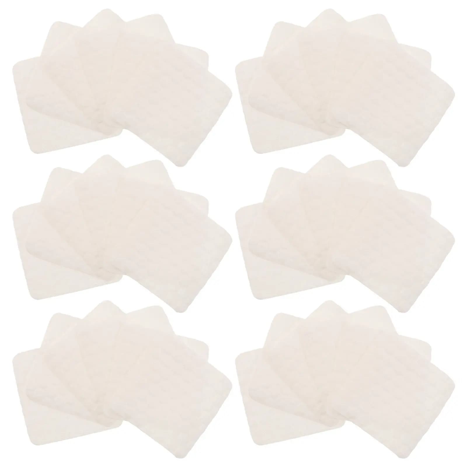 500Pcs White Lint Free Nail Polish Remover Pads Cotton Absorbent Nail Wipes Soft Gentle Prep Cleaning Pads for Gel Manicure