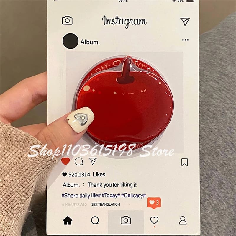 Supporto magnetico per telefono Griptok Grip Tok con supporto magnetico per Apple rossa simpatico cartone animato coreano per iPhone per accessori Magsafe Smart Tok