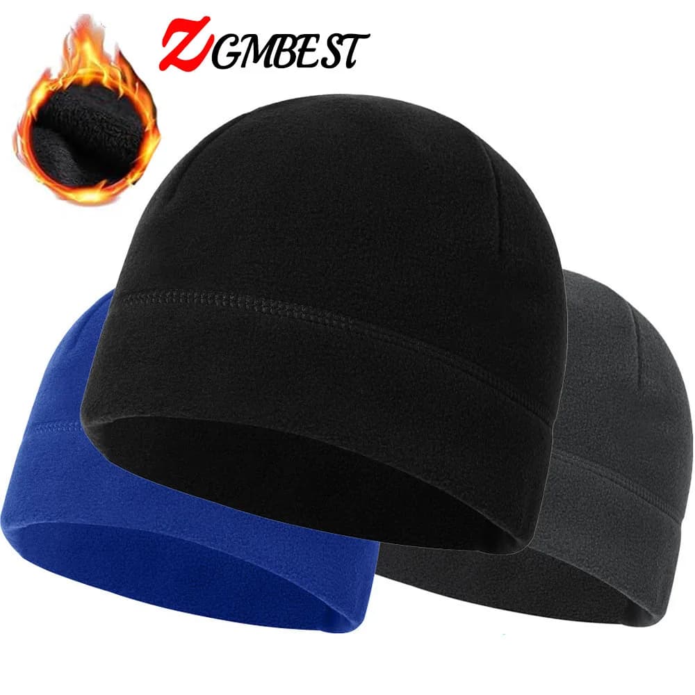 Berretto invernale caldo Berretto in morbido pile Cappello spesso antivento Berretti per orologi Sport all'aria aperta Sci Escursionismo Ciclismo Cappelli caldi per uomo Donna