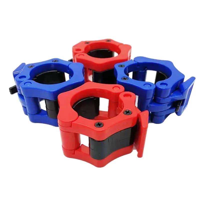 Fibbia di sicurezza a sgancio rapido per bilanciere, clip per manubri con molla rimovibile, in nylon, testa a card da 5 cm