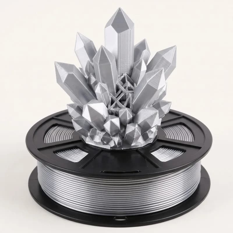 Silk PLA Filament 1.75mm, Shiny 3D Printer Filament 250g Spool (0.55lbs), Fit for Most FDM 3D Printers