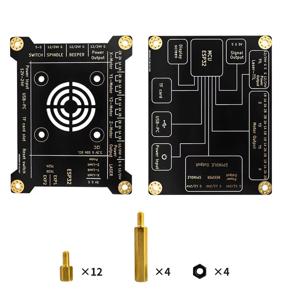 Il controller MKS DLC32 Grbl funziona per laser e CNC con ESP32 WIFI e touch screen TS35/24 per macchina per incisione laser