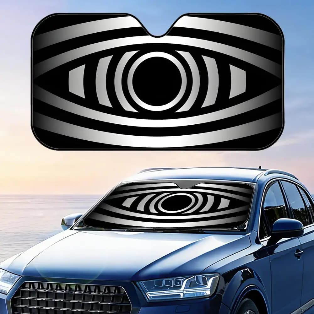 Parasole Hypnose per Auto, Riutilizzabile in Alluminio, Protezione UV e Isolamento Termico per Parabrezza