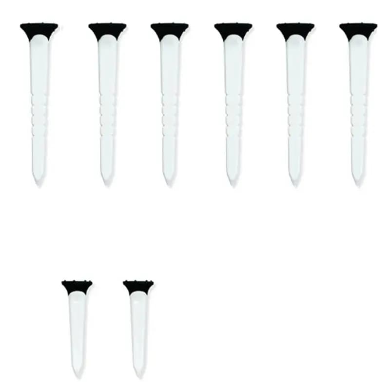 Dropship - 8 Pezzi/Busta Tee da Golf in Plastica Regolabili da 79/45mm, Riducono l'Attrito e il Rotazione Laterale, Tee a Gradino, Accessori da Golf