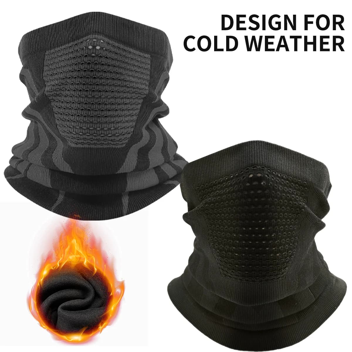 Scaldacollo invernale Ghetta Passamontagna caldo in pile polare Maschera integrale unisex Berretto sportivo invernale Copri viso da sci Scaldacollo