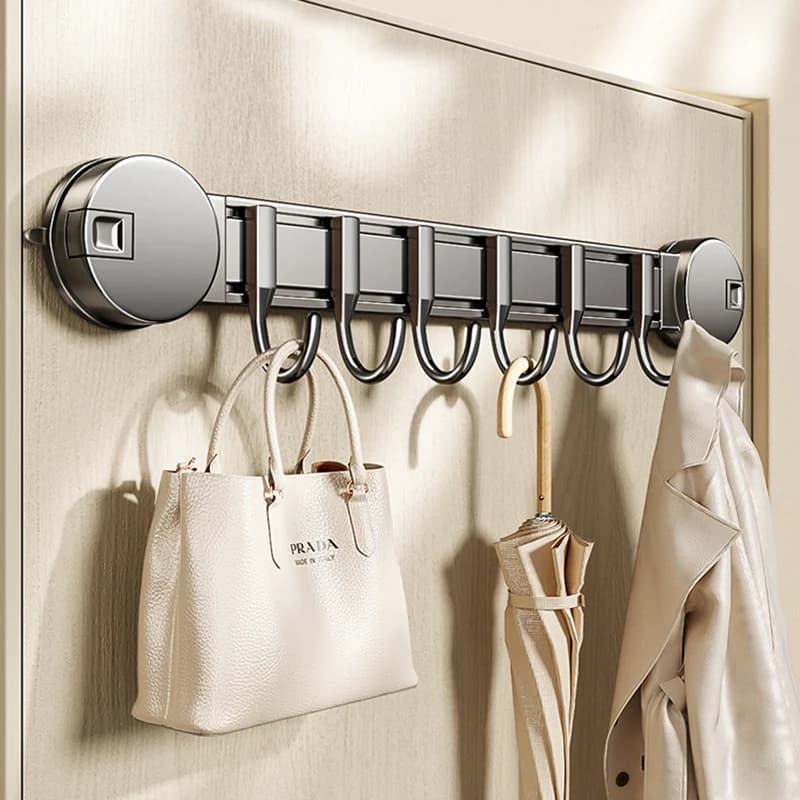 Ganci a ventosa multiuso con forte adesione, appendiabiti da parete senza foratura per porta del bagno, asciugamani e vestiti