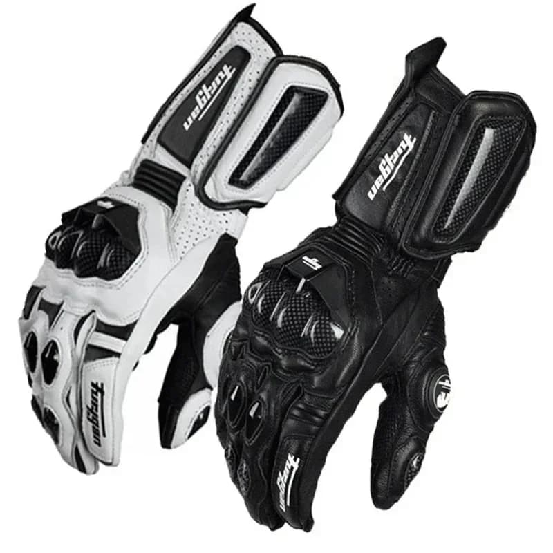 Guanti invernali da uomo in vera pelle Luva Riding Moto Guanti da moto Attrezzatura da corsa Guanti invernali da motocross con touch screen da equitazione impermeabili