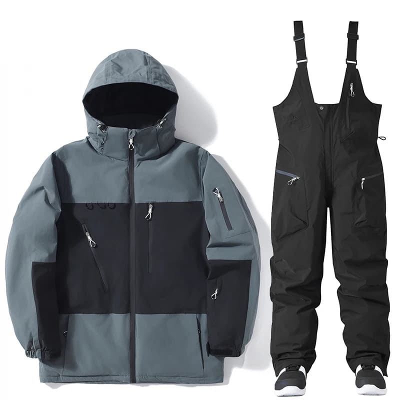 2025, abbigliamento da sci invernale per uomo e donna, set di tute da snowboard, abbigliamento da sci sulla neve, giacche e pantaloni da sci, pantaloni con bavaglini da sci sulla neve