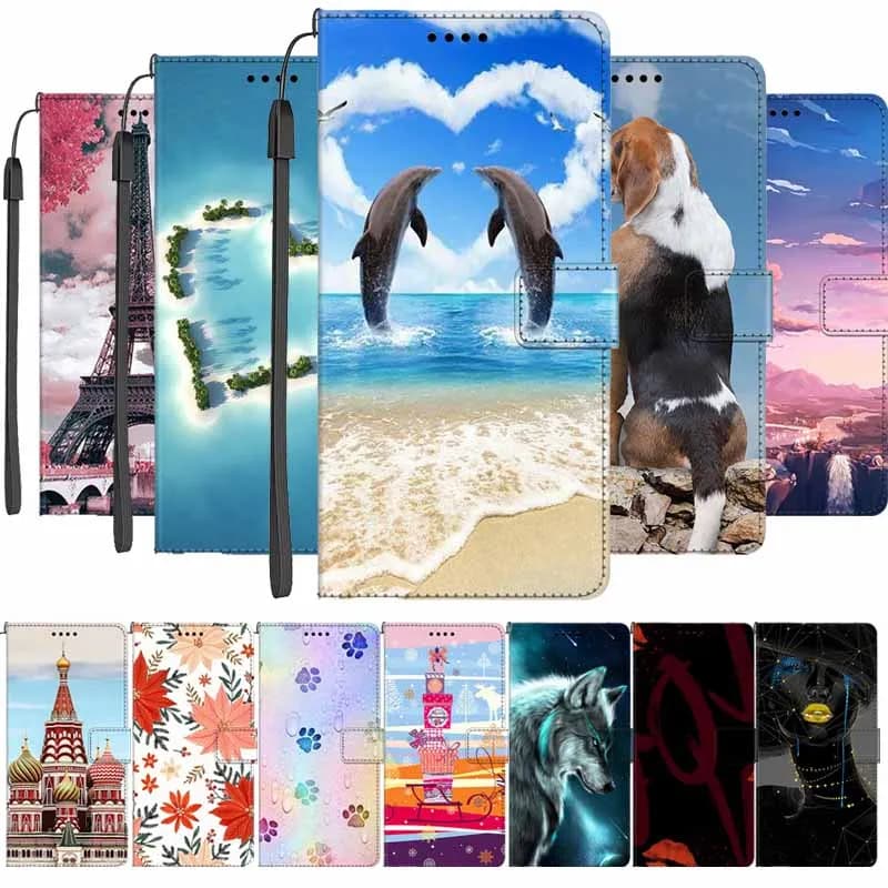 Phone Case For Oppo Reno 16 5G Cases Global version Shock proof Flower Magnet Leather Book Cover For Oppo Reno 16 5G Wallet Bag.