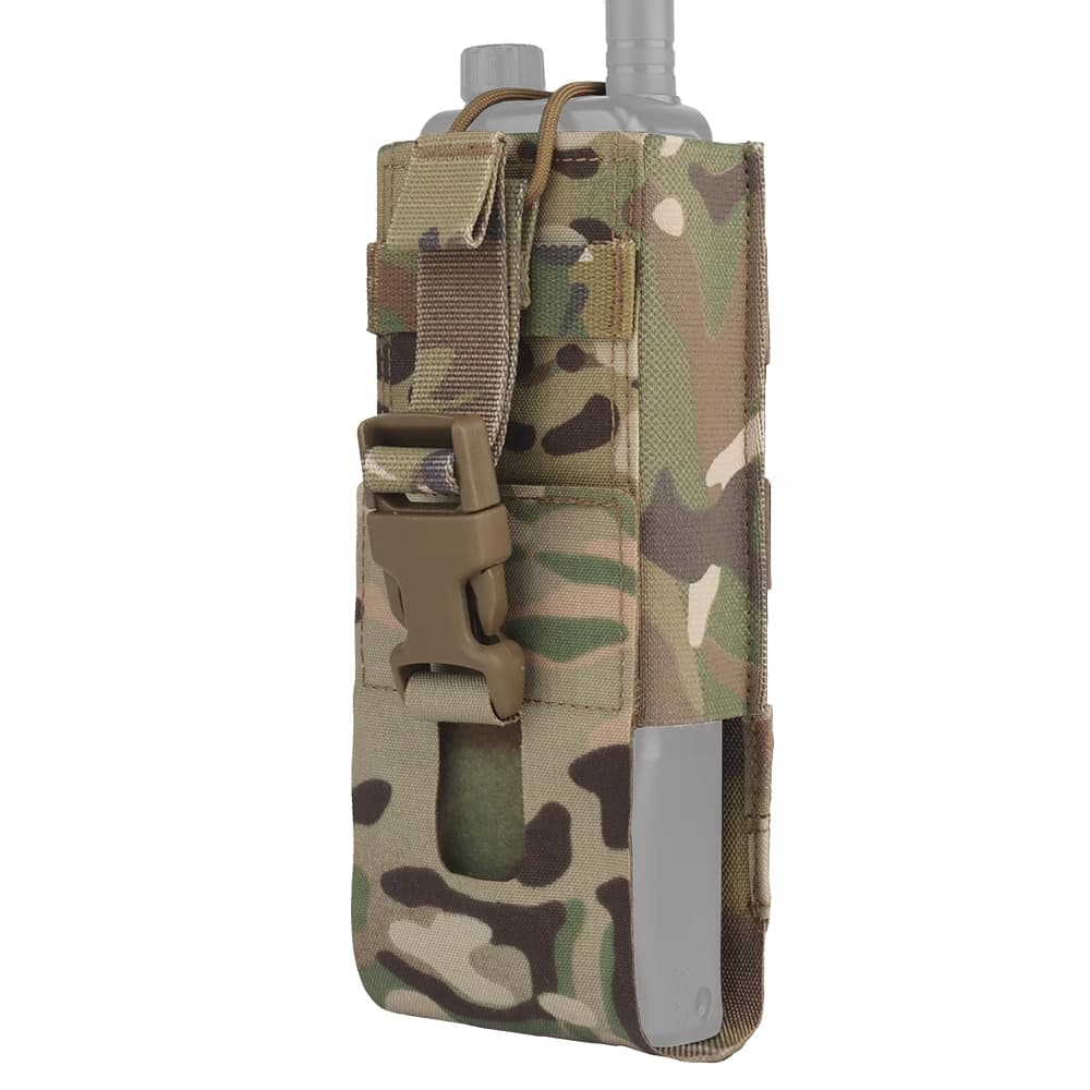 Borsa Universale Leggera per Radio, Custodia per Walkie Talkie da Caccia, Borsa Tattica per Airsoft, Porta-Placche per Gilet, Borsa Molle PRC-152