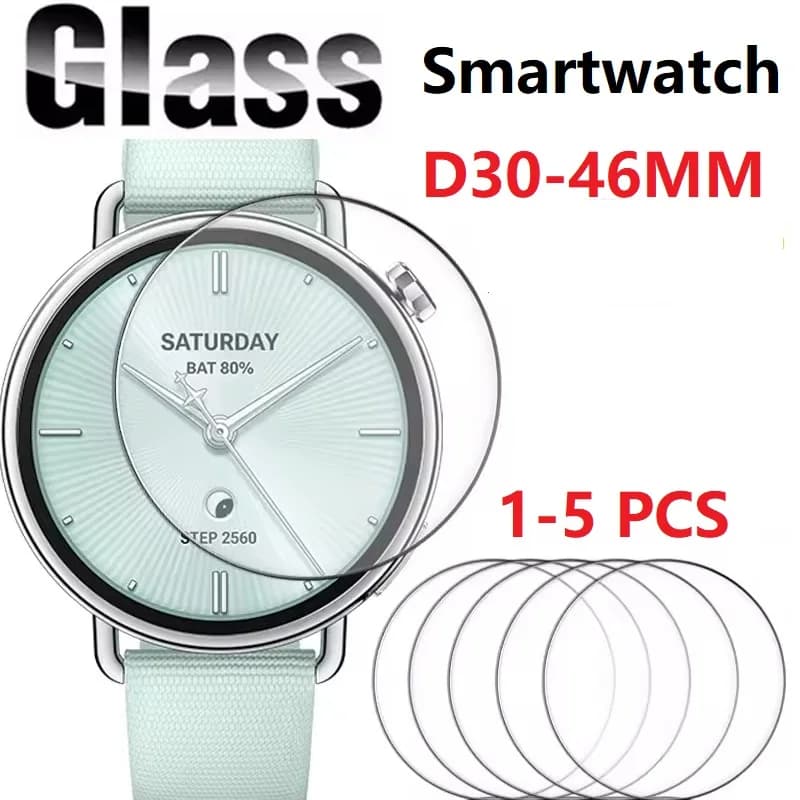 Universal Smart Watch 40mm 39mm 35mm 37mm 38mm 41mm 42mm 33 32 36 43 44 30-46 MM Tempered Glass Screen Protector Watch Accessory