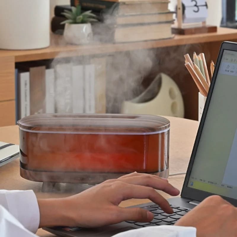 400ML LED Diffuser Essential Oil Aromatherapy Humidifier Timer 2H 4H 8H Remote Control For Home