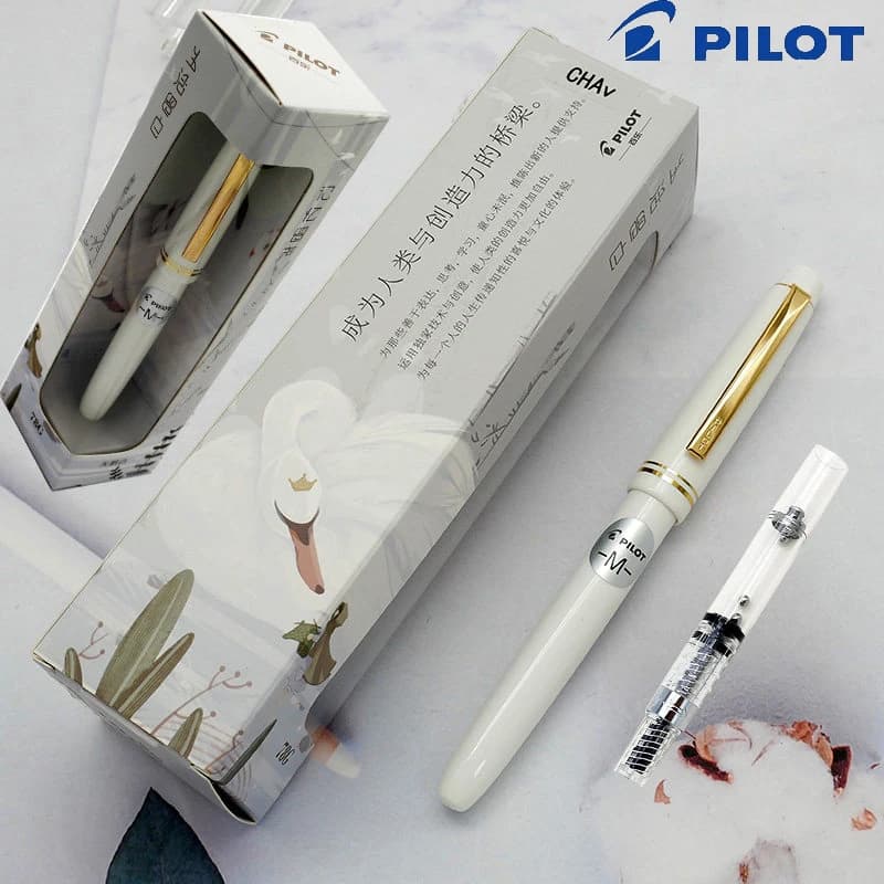 Penna Stilografica PILOT Retro 78G con Confezione Regalo, Pennino Liscio EF/F/M, Penne per Pratica Calligrafica, Cancelleria Professionale per Scrittura, CON40 Incluso