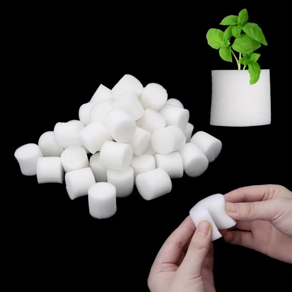 10pcs Soilless Hydroponic vegetables nursery vessels sponge growing flowers seeds cultivation off ground trays of seeds