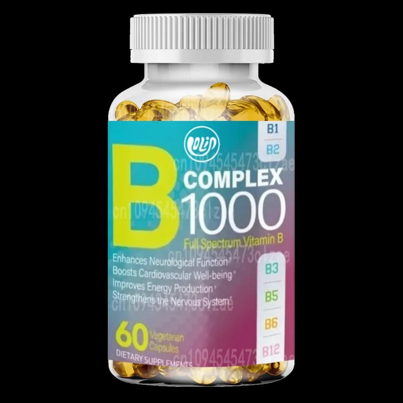 Integratori vitaminici B-complesso a spettro completo -60 capsule