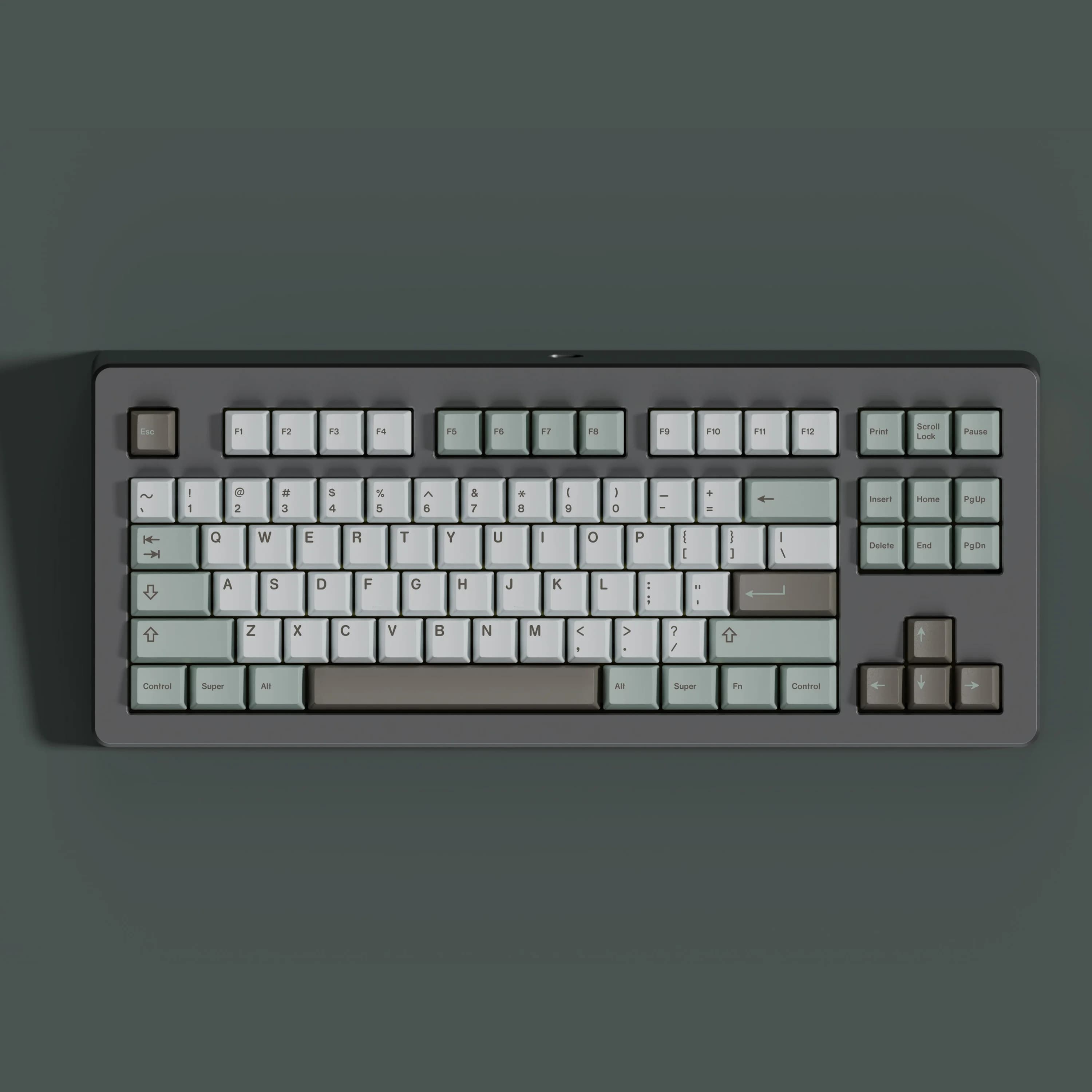PBT GMK November Fog Copritasti Cherry Profilo Sublimazione della tintura Copritasto per MX Switch Tastiera meccanica doppia B Barra spaziatrice divisa