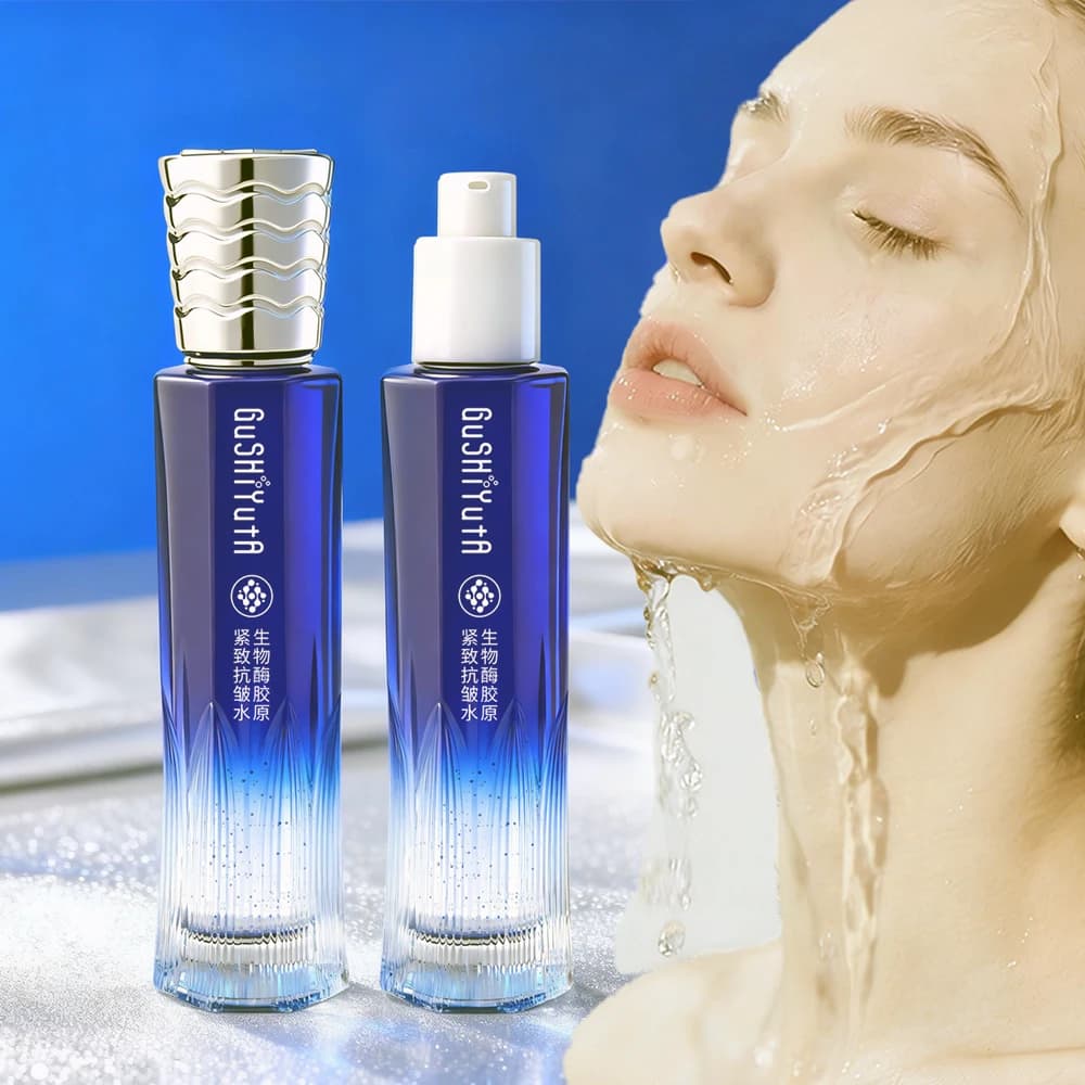 Siero Viso Idratante e Rassodante all'Essenza di Collagene Enzimatico, Migliora la Pelle Secca e Ruvida, Prodotto Coreano per la Cura della Pelle