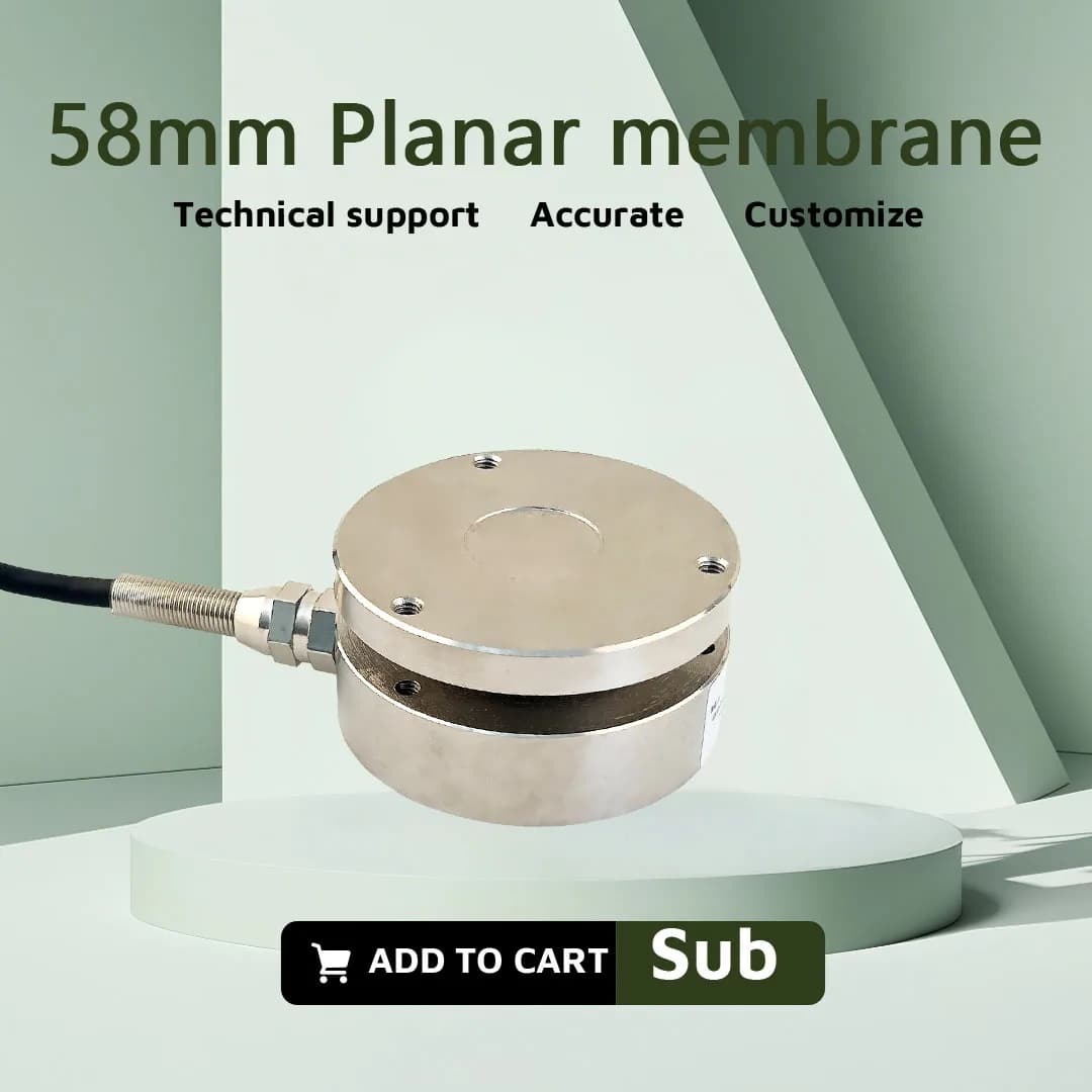 58mm Load Cell Planar Diaphragm Weight Sensor Electronic Scale 10KG 20KG 50KG 100KG 200KG for Education Science Technology