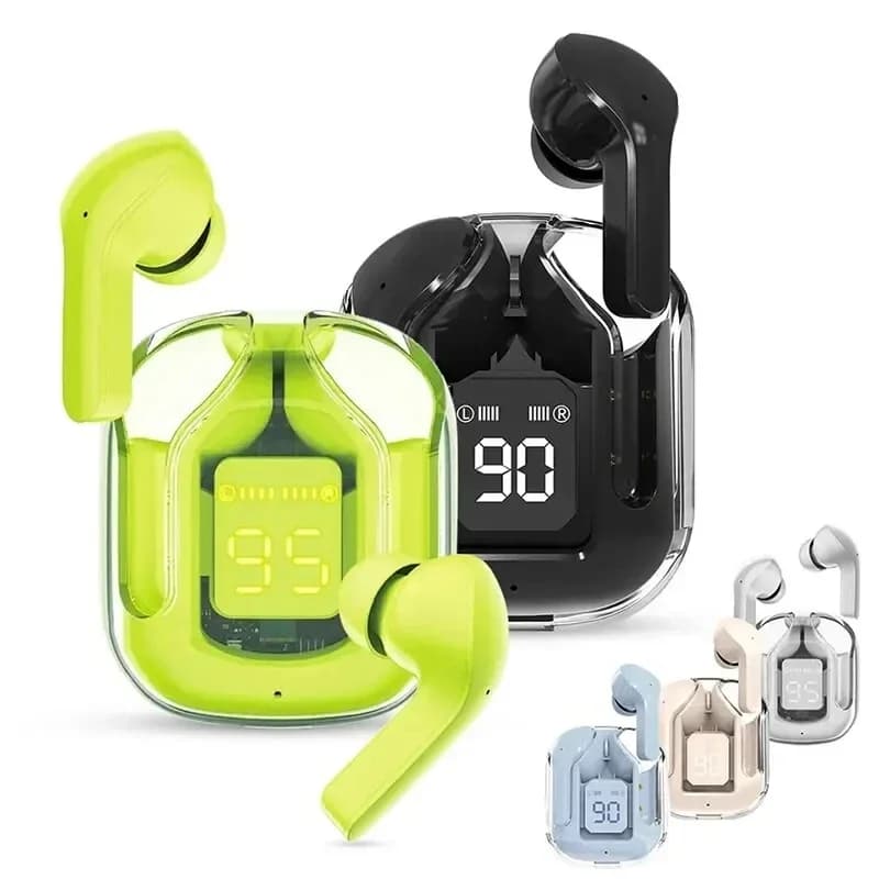 T6 TWS Wireless Bluetooth 5.0 ENC Sports Gaming Headphones Stereo Headphones with Noise Reduction with LED Display