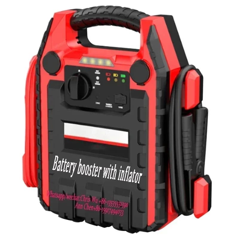 Avviatore di Emergenza Portatile 24000mAh 2000A di Picco, Booster per Auto con Power Bank e Gonfiatore Pneumatici 250PSI - Offerta Imperdibile