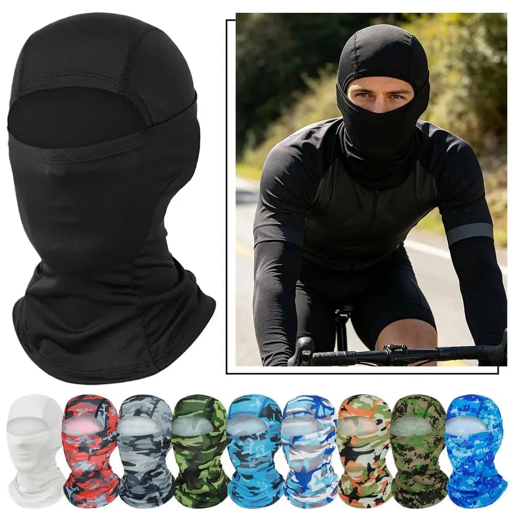 Ice Silk Cooling Balaclava Face Mask Quick Dry Breathable Sun Protection Neck Gaiter Windproof Full Face Cover For Cycling
