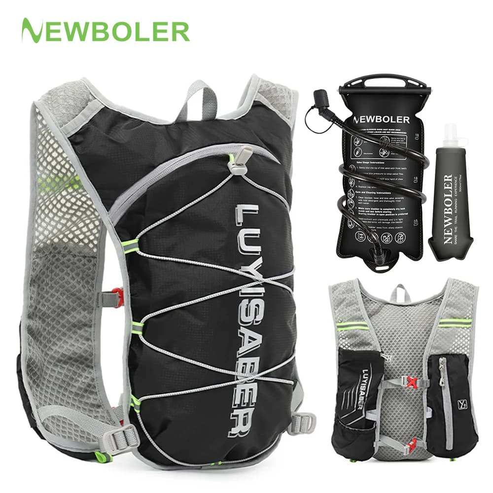 Outdoor Trail Running Backpack Ultralight Women Men Run Race Hydration Vest Marathon Bicycle Bag for Marathon Cycling Hiking