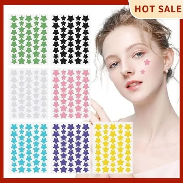 40 pezzi cerotti per brufoli cerotti colorati per brufoli in PE a forma di stella per Ance adesivi per copertura brufolo carini e invisibili per la rimozione dei brufoli