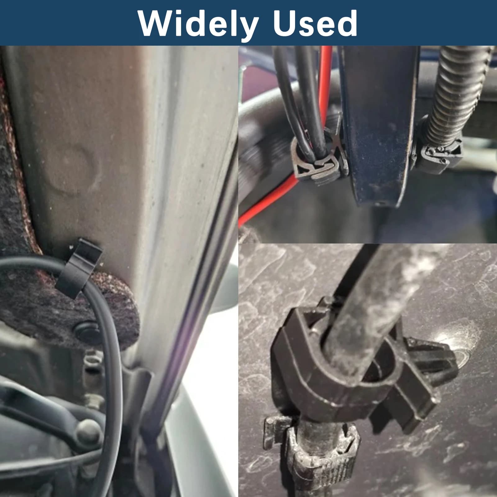 10 pezzi di fissaggio per cablaggio per auto, clip di fissaggio, morsetto per cavo, clip fisse per percorso, cavo per fascette per tubi per automobili, universale