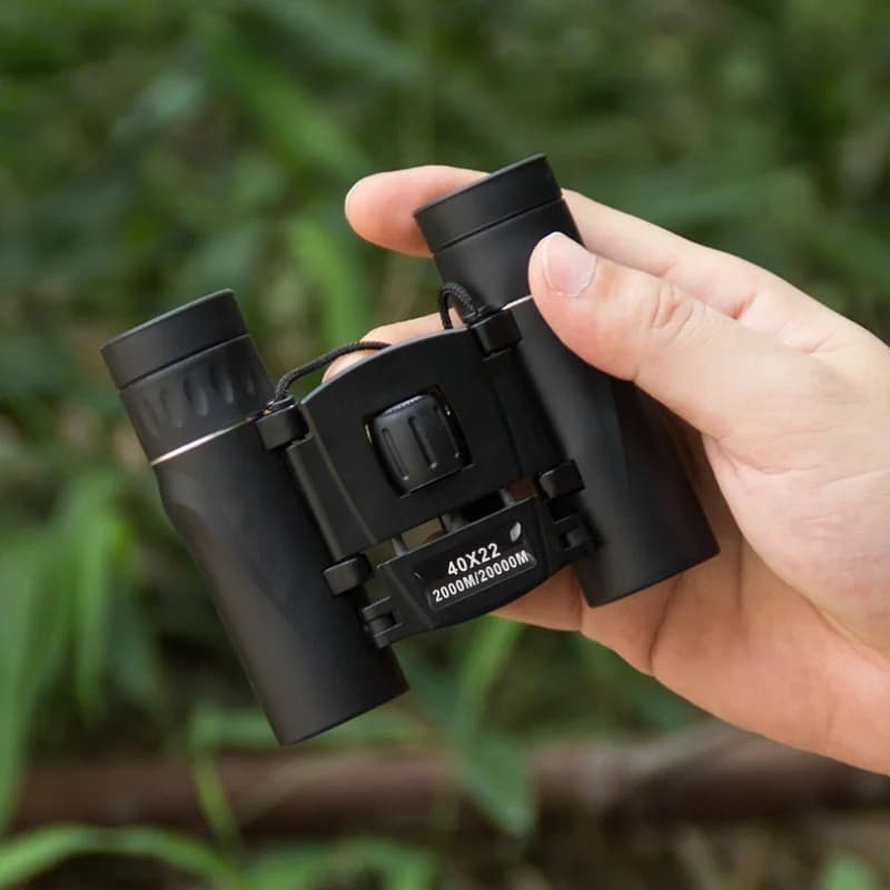 Binocolo 40x22 Portatile ad Alta Magnificazione e Alta Definizione, Telescopio Pieghevole Professionale Compatto per Esterni
