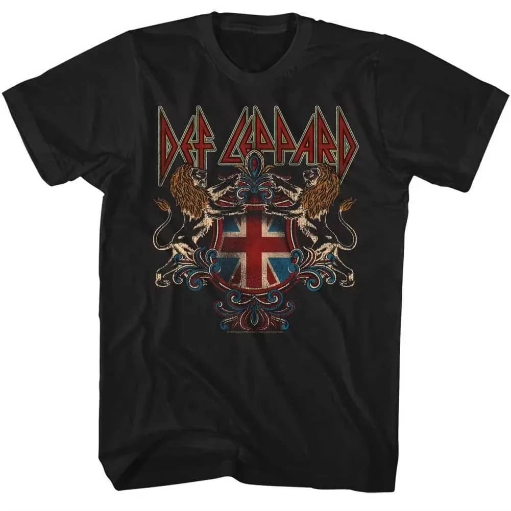 British Hard Rock Band Def Leppard Graphic Print T-Shirt Women Men Loose Casual Oversized Top O-neck Cotton Solf Summer New Tee