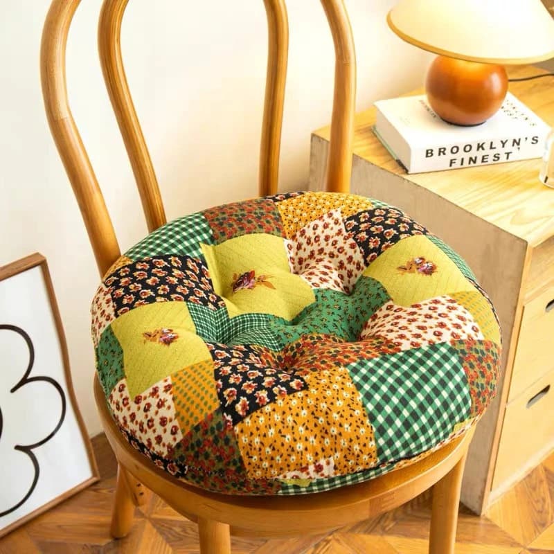 Round Cushion Pillow Thickened Sitting Sofa Mat for Meditation Machine Washable Seat Cushion Office Room Home Decoration