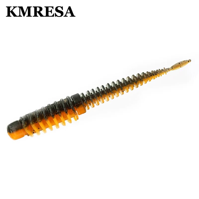 75mm Swing Impact Soft Rubber Bait esche da pesca Jig Wobbler Soft Worm Carp Fishing Baits Silicone artificiale