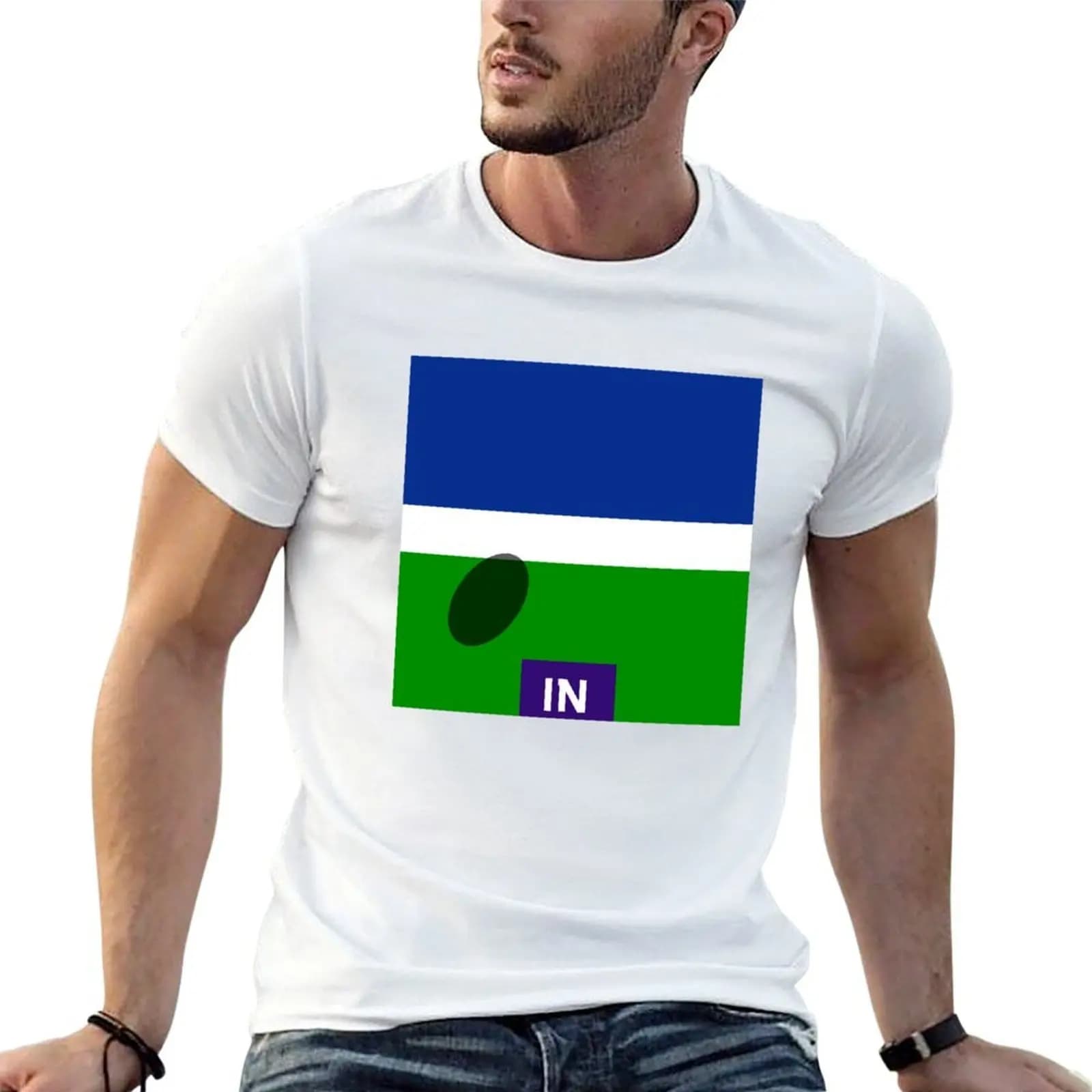 T-shirt IN OUT Tennis Ball Hard Court per uomo, t-shirt anime, t-shirt in cotone, t-shirt 100% cotone
