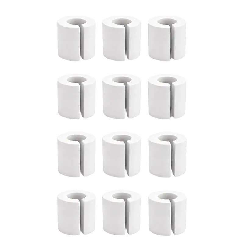 [ABFI!】 Curtain Shaper EVA Foam Rollers Curtain Spacers,Side Cut Design,Curtain Rod Attachments,For Home Drapery
